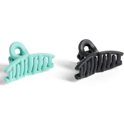 Sale Gifi Lot de 2 mini pinces à cheveux uni bleu et uni noir