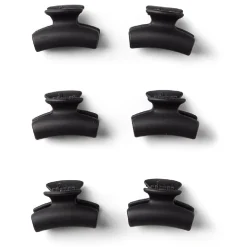 New Gifi Lot de 9 mini pinces cheveux papillon uni noir brillant L2cm