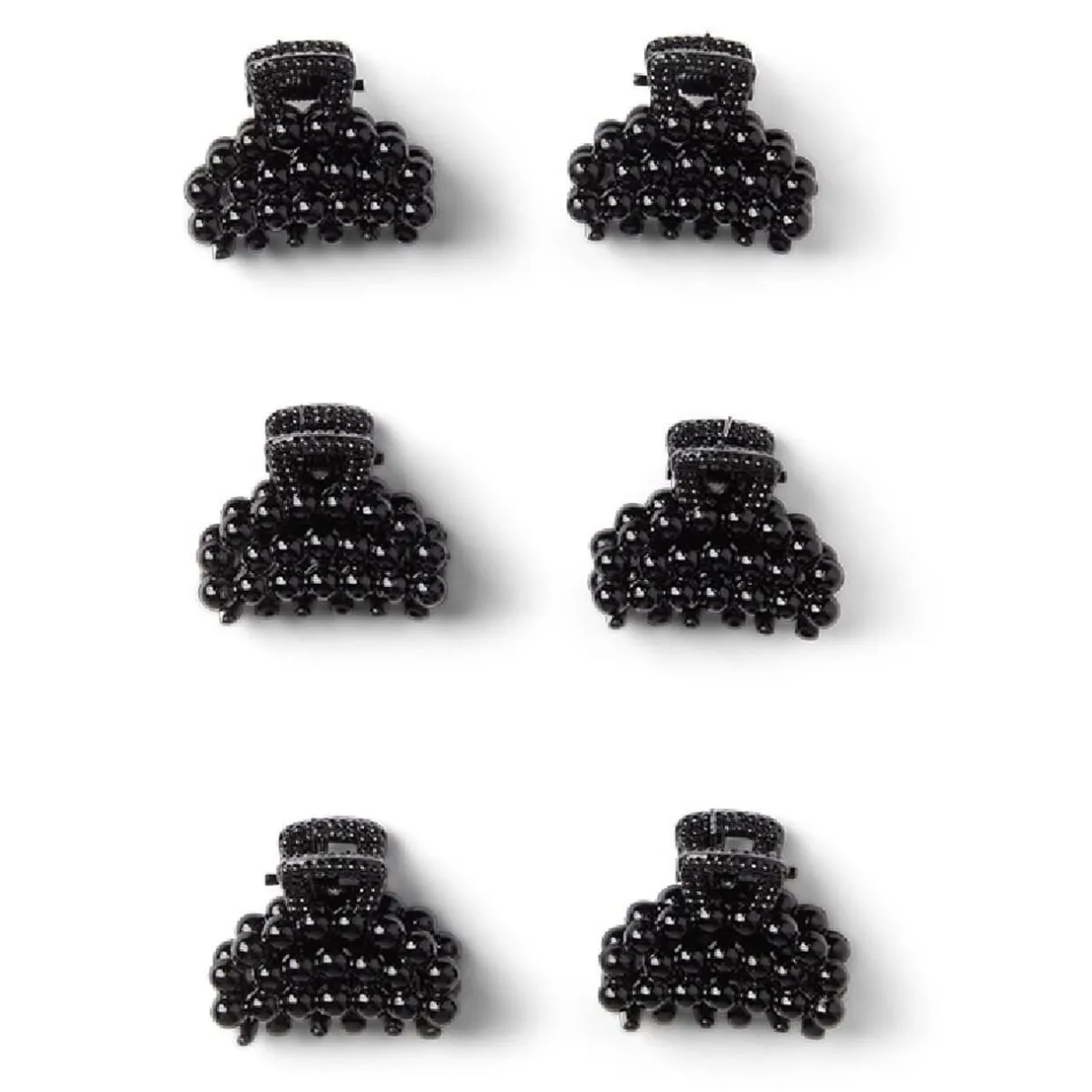 Clearance Gifi Lot de 10 mini pinces cheveux papillon noir brillant L2cm