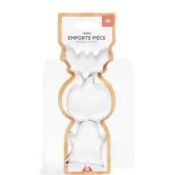 Lot de 3 moules à cookie en inox Ø6cm^Gifi Online