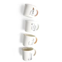 Lot de 4 mugs animaux 33,5cl^Gifi Outlet