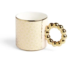 Lot de 2 mugs 30cl design chic rose et doré^Gifi Discount