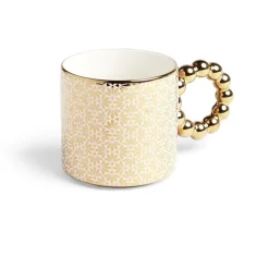 Lot de 2 mugs 30cl design chic rose et doré^Gifi Discount