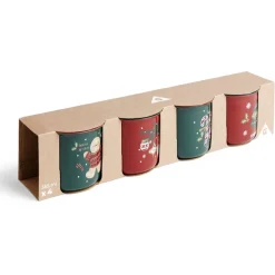 Lot de 4 mugs en céramique décor Noël 365ml^Gifi Best