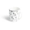 Lot de 4 mugs 200ml porcelaine Ø8,8x10,4cm noir et blanc^Gifi Best