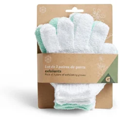 Best Gifi Lot de 3 paires de gants exfoliants pour le corps