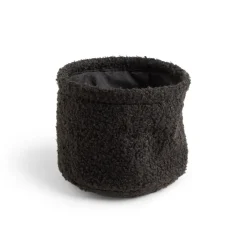 Rangement|Gifi Lot de 3 panières en laine bouclée noir