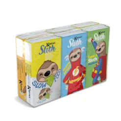 New Gifi Lot de 6 paquets de mouchoirs en papier à 4 plis motif paresseux