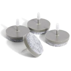 Gifi Lot de 4 patins de meuble ronds avec pointe - Ø28 mm