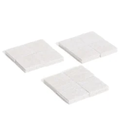 Outlet Gifi Lot de 12 patins en feutre adhésif ultra puissant - 22x22 mm