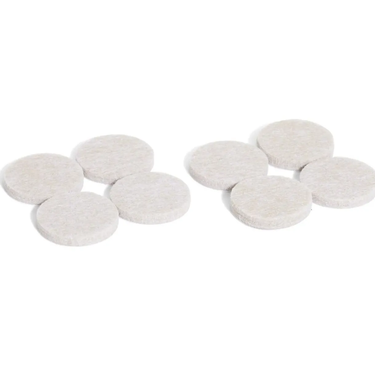 Best Gifi Lot de 8 patins en feutre adhésif ultra puissant beige - Ø28 mm