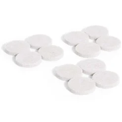 Gifi Lot de 12 patins en feutre adhésif ultra puissant beige - Ø25 mm