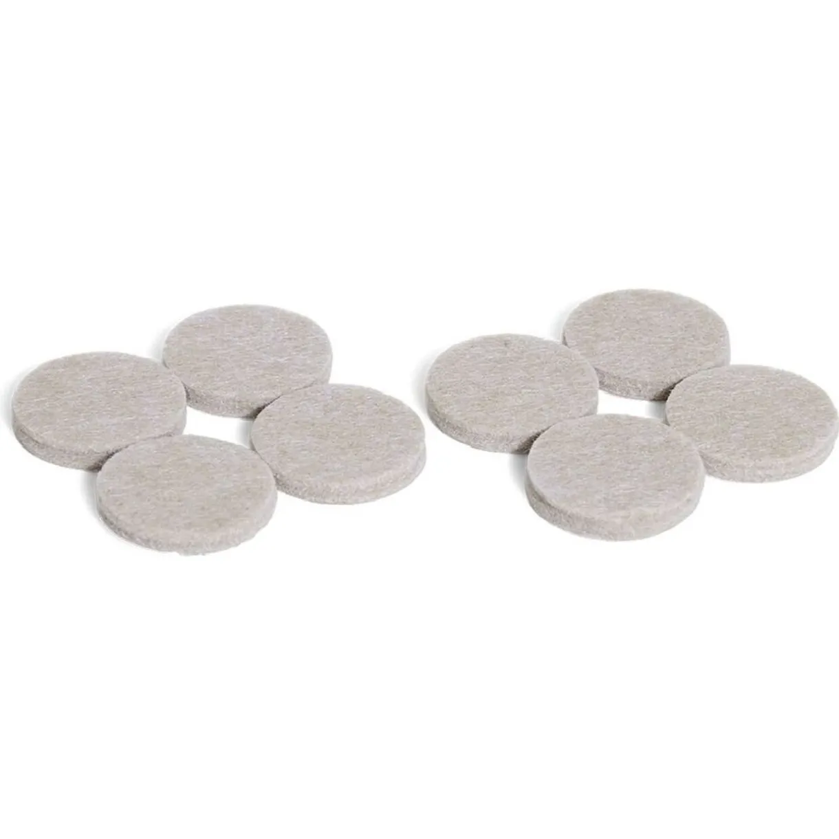 Best Gifi Lot de 8 patins en feutre adhésif ultra puissant beige - Ø32 mm