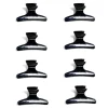 Discount Gifi Lot de 8 pinces à cheveux noir ou rose - 2 coloris