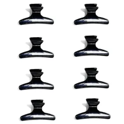 Discount Gifi Lot de 8 pinces à cheveux noir ou rose - 2 coloris