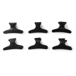 Hot Gifi Lot de 6 pinces à cheveux plastique noir