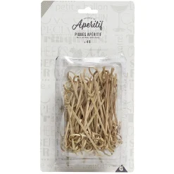 Lot de 48 piques pour l'apéritif en bambou^Gifi Outlet
