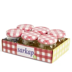 Lot de 6 pots à confiture acier et verre Ø4,5xH4,6cm^Gifi Online