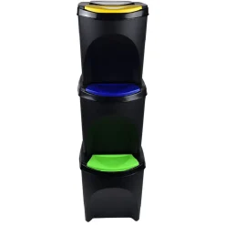 Nettoyage Et Entretien|Gifi Lot de 3 poubelles de tri 25L