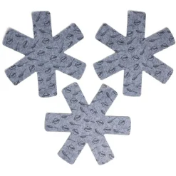 Lot de 3 protège-poêles Ø38cm polyester noir ou gris^Gifi