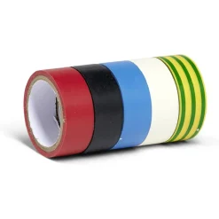 Gifi Lot de 5 rouleaux ruban adhésif isolation électrique 4m
