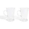 Lot de 2 tasses à café 170ml verre transparent^Gifi Discount