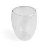 Lot de 2 tasses double paroi verre transparent 350ml^Gifi New