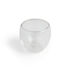 Lot de 2 tasses double paroi verre transparent 80ml^Gifi Hot