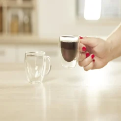 Lot de 2 tasses double paroi 80ml^Gifi Outlet