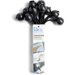 Gifi Lot de 10 tendeurs de bâche à boule Ø0,4xL.23cm