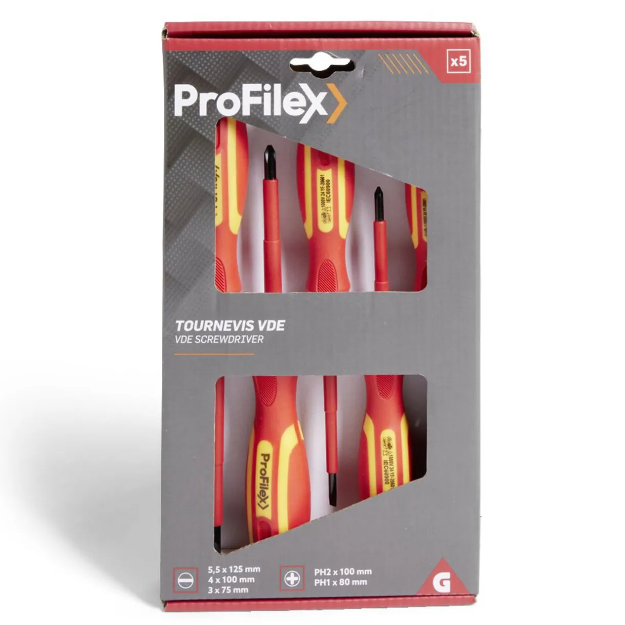 Best Gifi Lot de 5 tournevis VDE