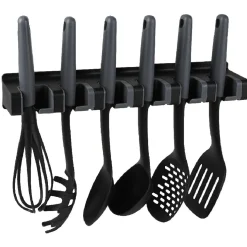 Lot de 6 ustensiles avec support noir gris^Gifi Sale