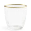 Lot de 3 verres bas 29,5cl avec bord doré^Gifi Hot