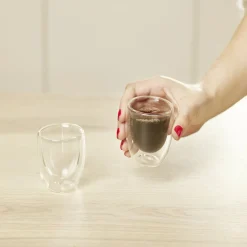 Lot de 2 verres double paroi 80ml^Gifi Clearance