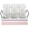 Lot de 6 verres hauts sur un plateau^Gifi Hot