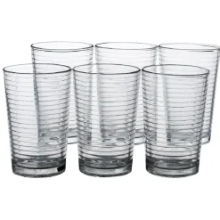 Lot de 10 verres incolore^Gifi Discount
