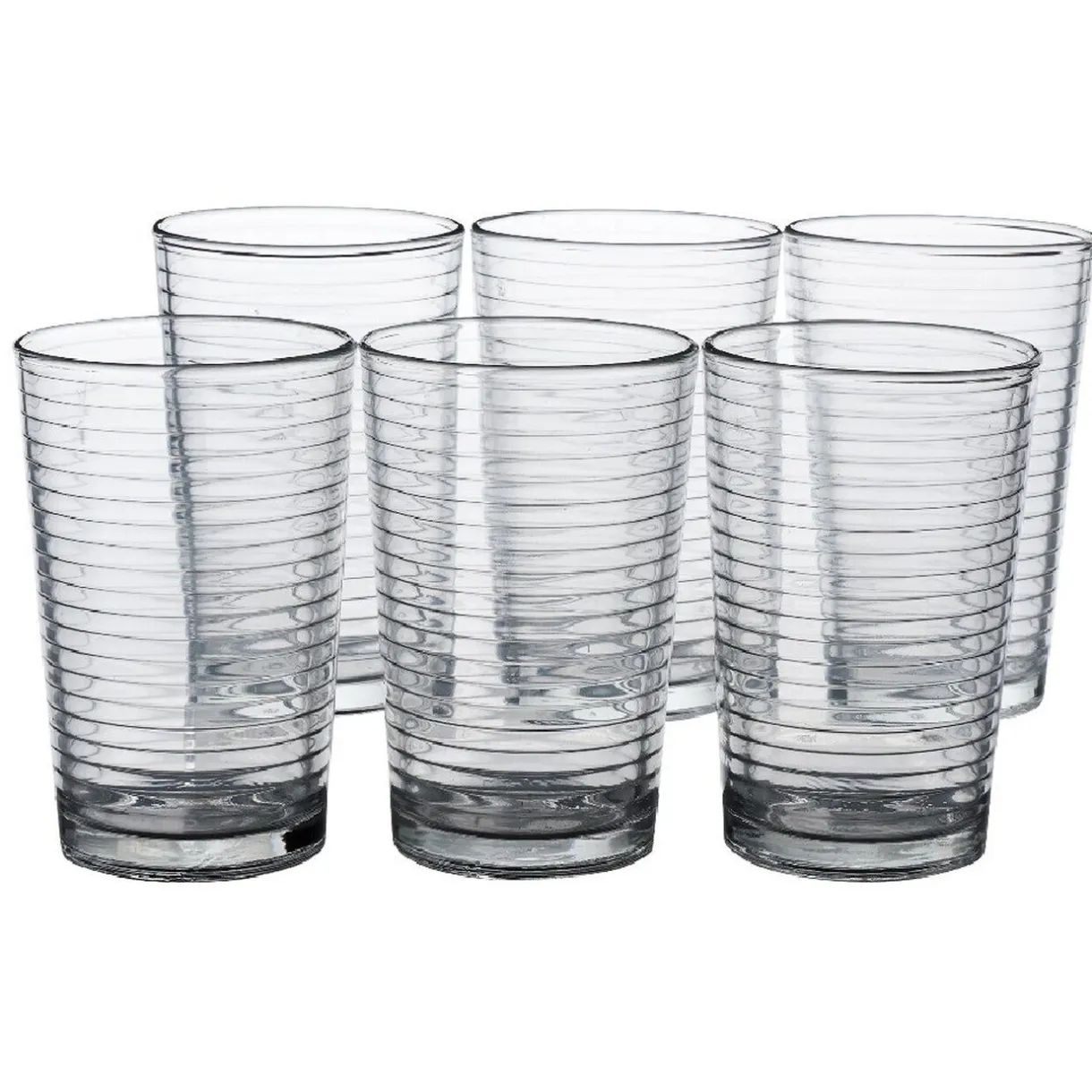 Lot de 10 verres incolore^Gifi Discount