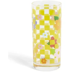 Lot de 3 verres motif fleurs et carreaux 290ml^Gifi Discount
