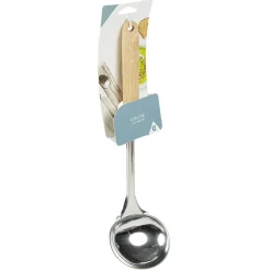 Louche en inox avec manche en bois^Gifi Best