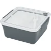 Lunch box 2 niveaux plastique gris 95cl^Gifi Sale