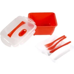 Lunch box compartimentée avec couverts^Gifi Hot