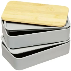 Lunch box couvercle bambou x2^Gifi Outlet
