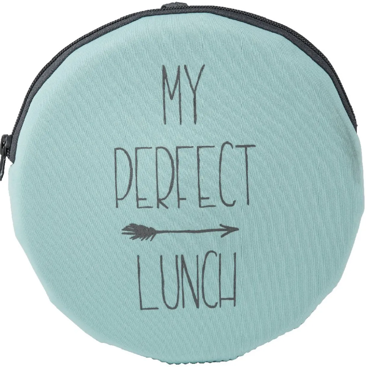 Lunch box ronde "My perfect lunch" bleu^Gifi Best