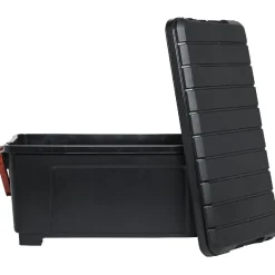 Rangement|Gifi Malle 170 L noir et rouge