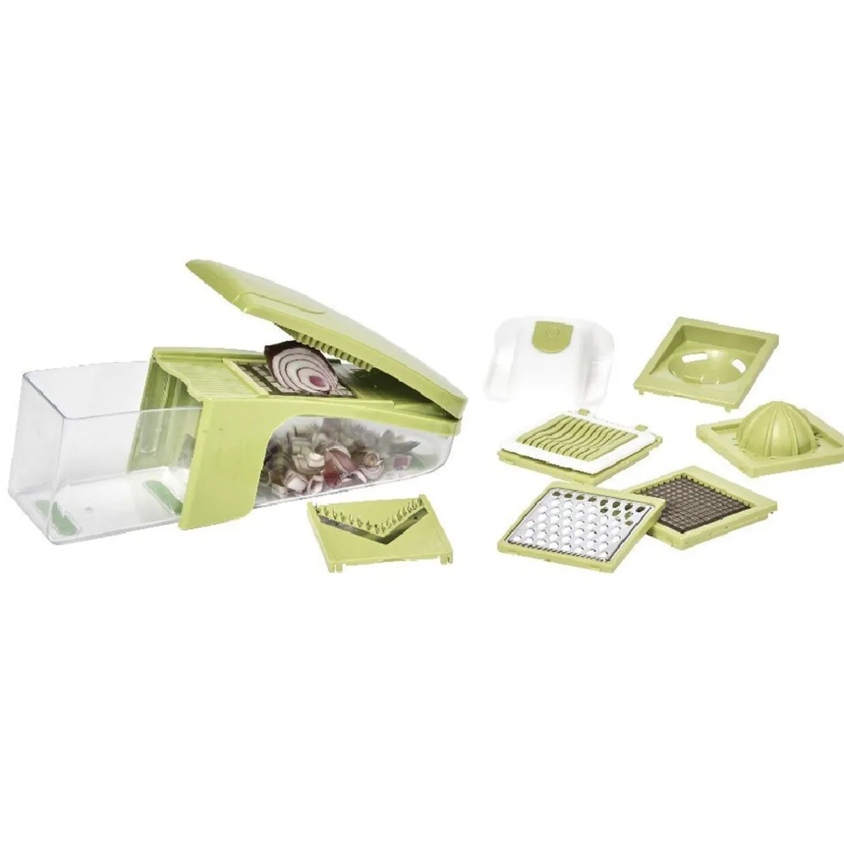 Mandoline multifonctions vert et blanc^Gifi Clearance