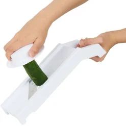 Mandoline multiusage 4 accessoires inox et plastique blanc^Gifi Clearance