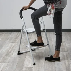 Outlet Gifi Marchepied pliant 2 marches blanc