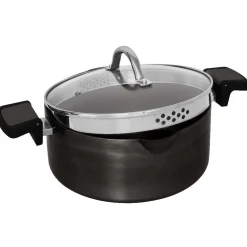 Marmite avec couvercle passoire ø 24 cm^Gifi