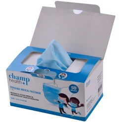 Hot Gifi Masque chirurgical enfant jetable bleu et blanc x50