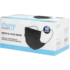 Best Gifi Masque jetable en papier noir x50